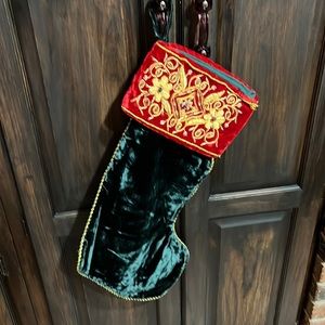 GREEN VELVET 🎄 CHRISTMAS STOCKING